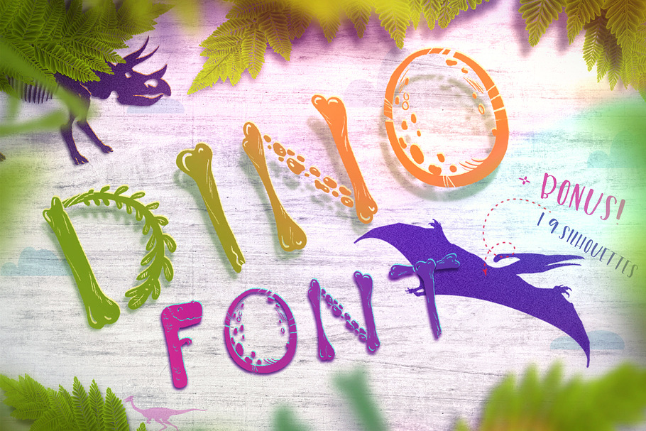 Dino Font in Symbol Fonts - product preview 8