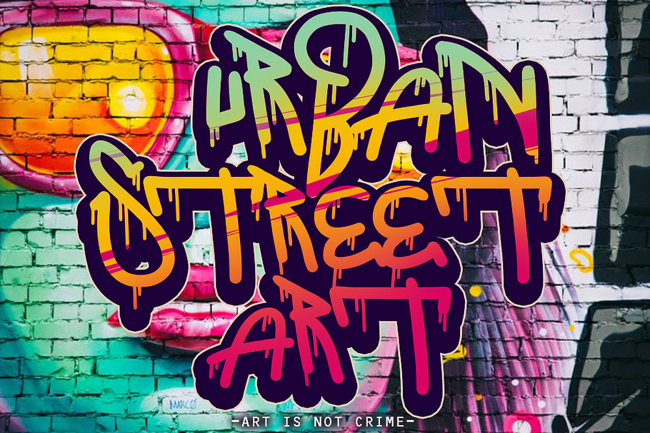 THE BOOMBER ( GRAFFITI FONT ) in Graffiti Fonts - product preview 8