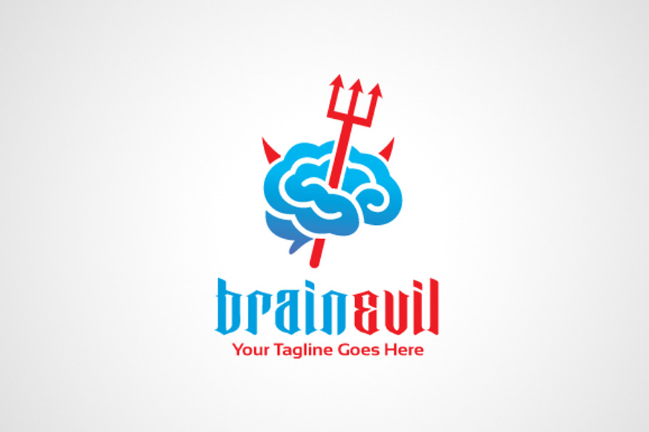 Brain Evil Logo Design Icon Creative Logo Templates Creative