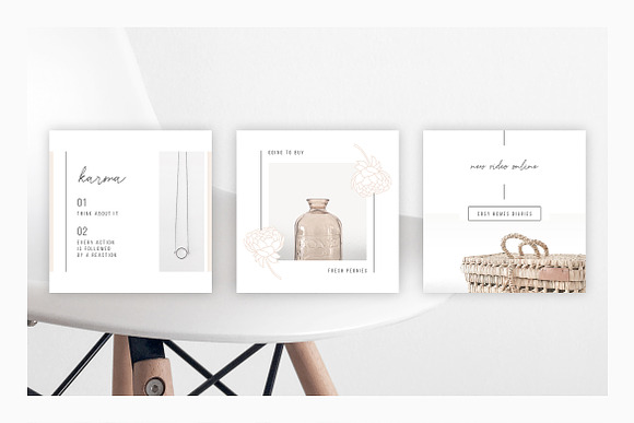 ANIMATED Instagram Posts – Peony in Instagram Templates - product preview 4