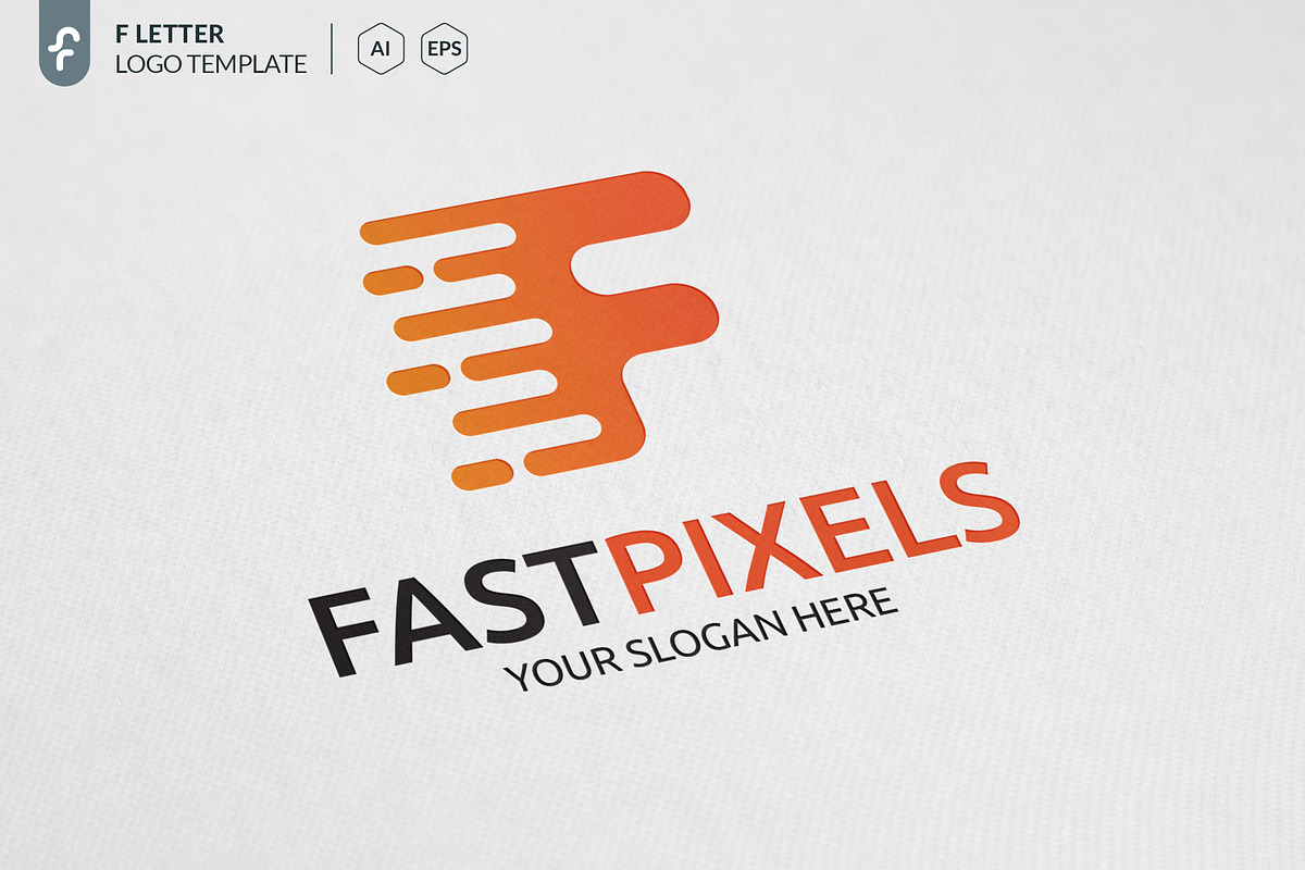 Fast Pixels Logo in Logo Templates - product preview 8