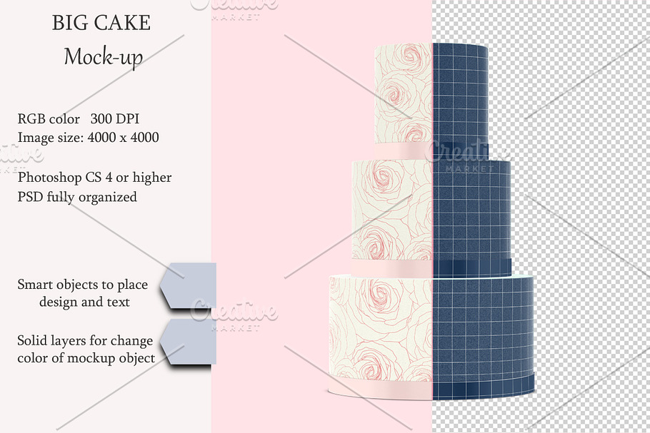 Cake mockup. PSD mockup. in Objects - product preview 8