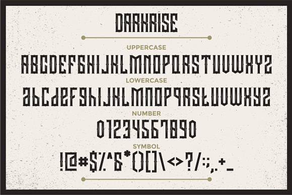 Darkrise Typeface in Blackletter Fonts - product preview 3