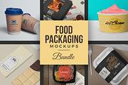 40 Food Packaging Mockups Bundle