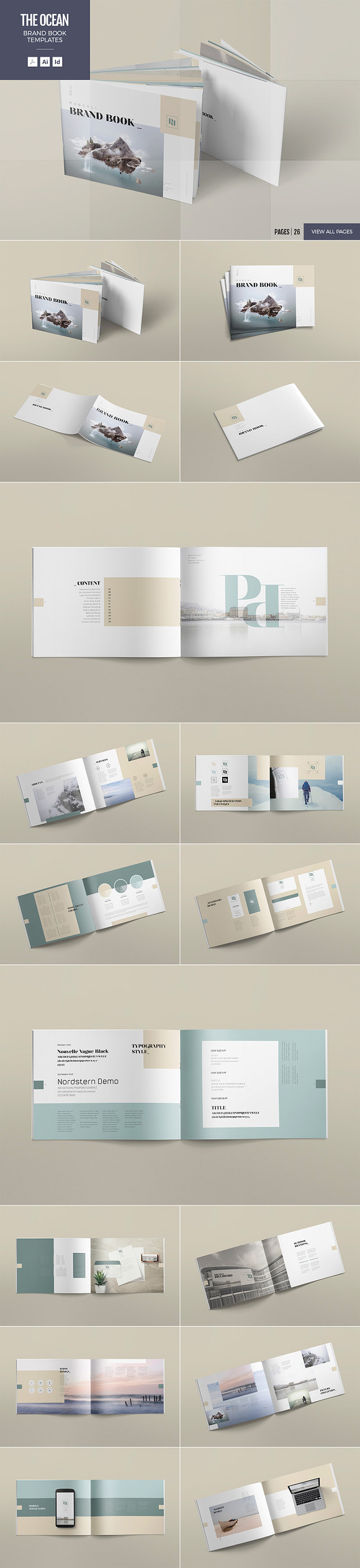 5 Brand Book Templates Bundle in Brochure Templates - product preview 5