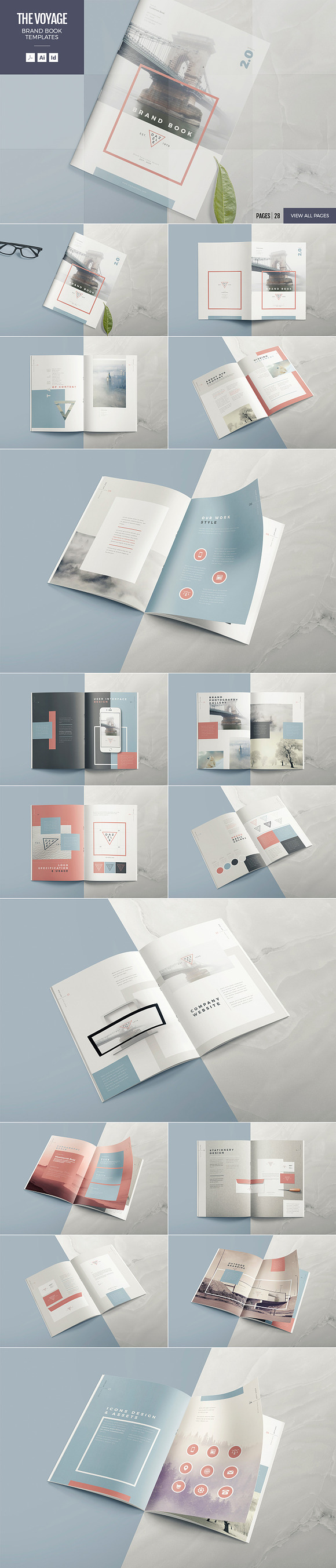5 Brand Book Templates Bundle in Brochure Templates - product preview 6