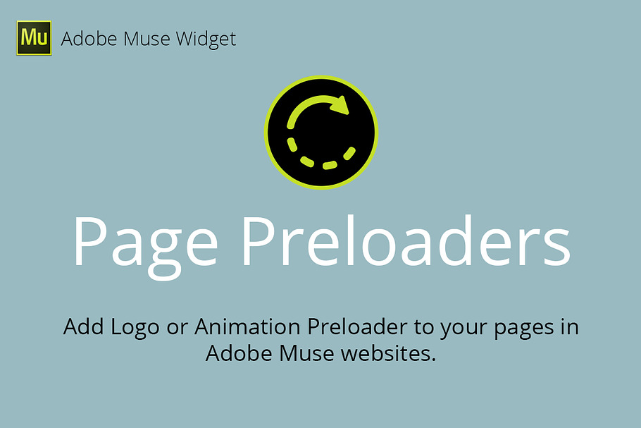 Page Preloaders Adobe Muse Widget