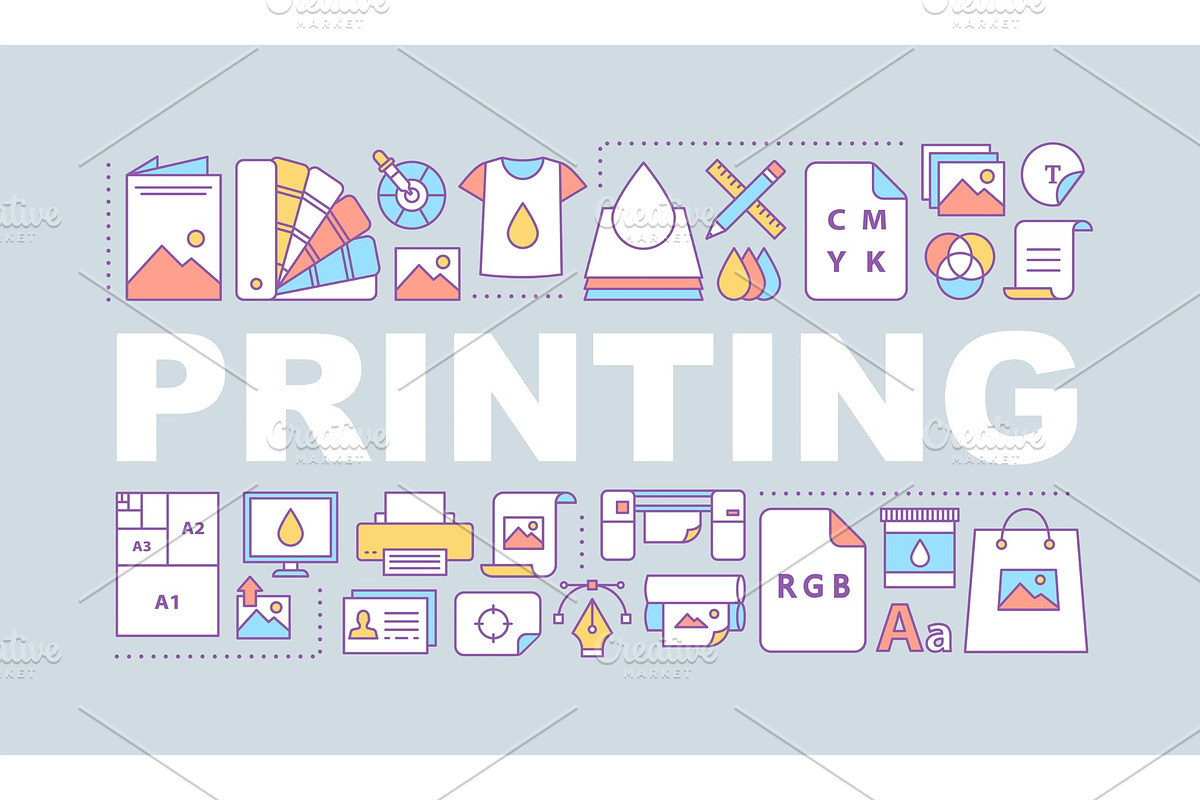 Printing word concepts banner in Print Mockups - product preview 8