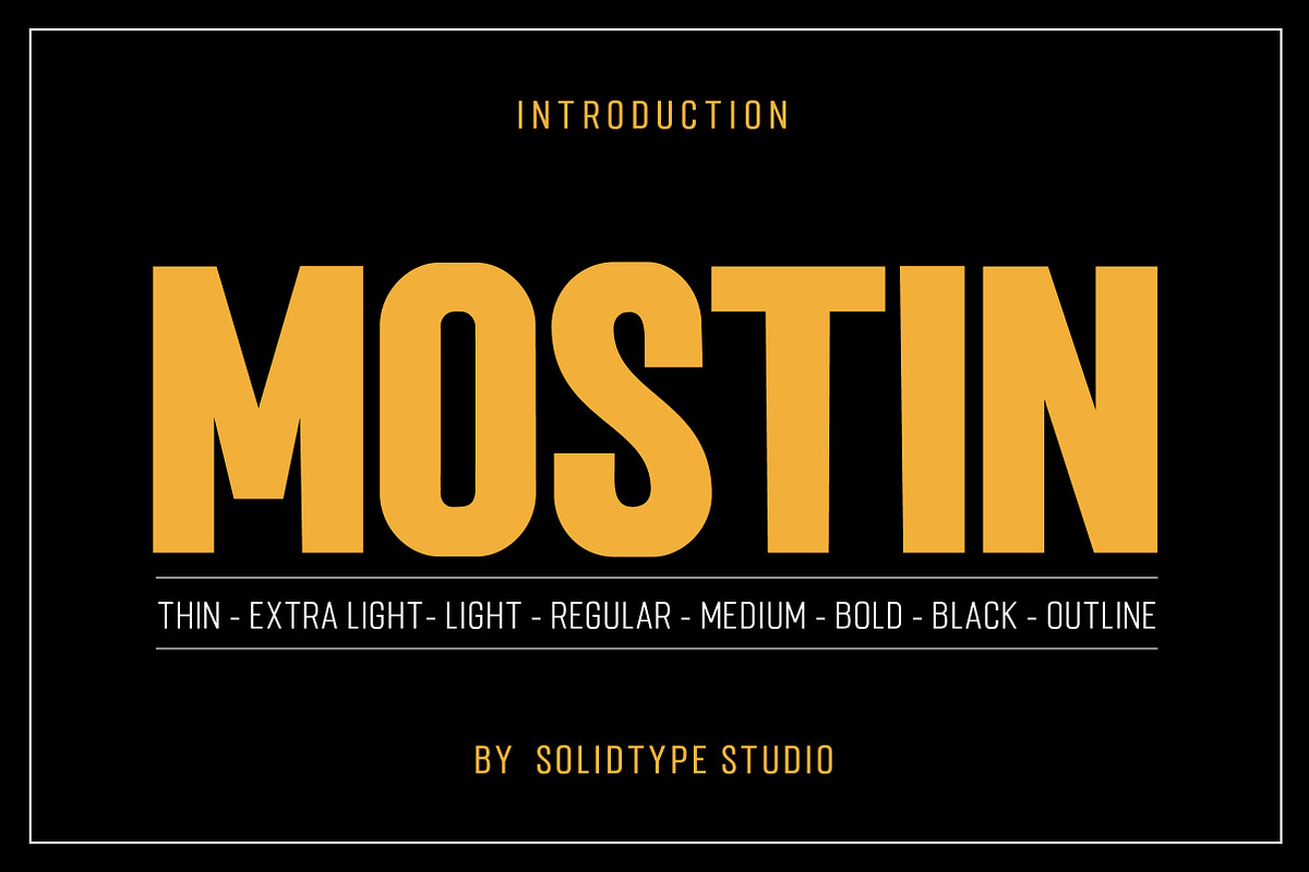 Mostin Typeface in Outline Fonts - product preview 8