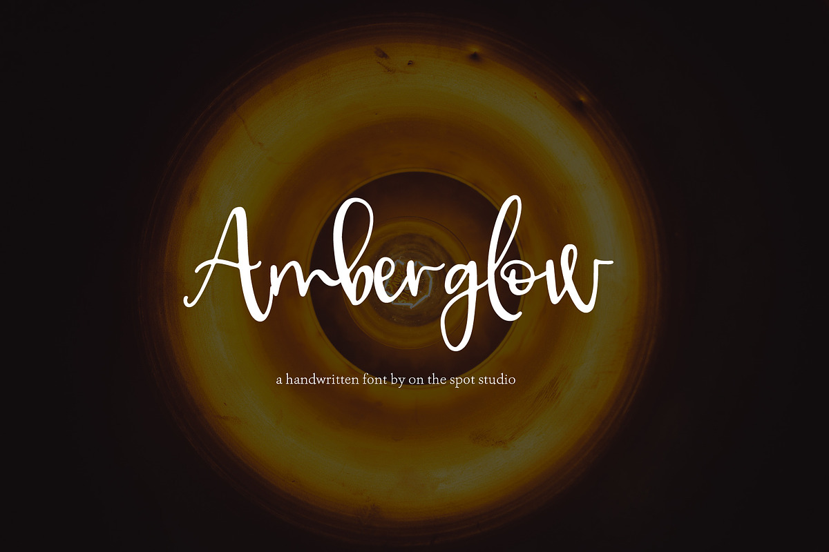 Amberglow in Script Fonts - product preview 8