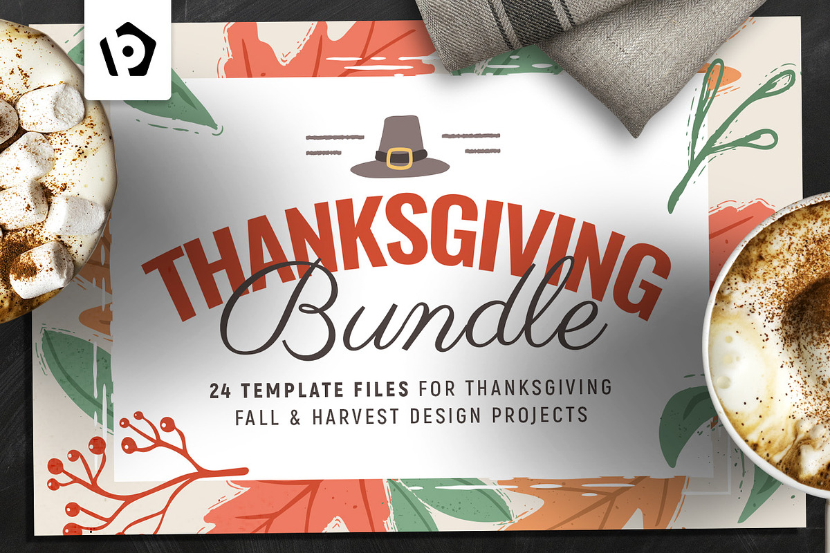 Thanksgiving Flyer / Poster Bundle in Flyer Templates - product preview 8