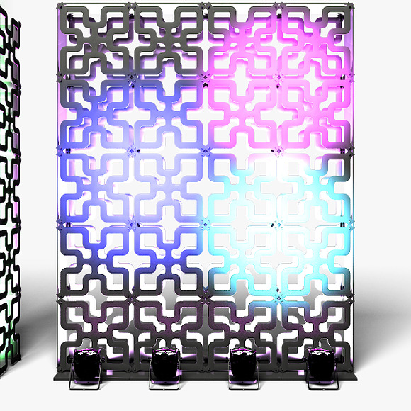 Stage Decor 05 Modular Wall Column in Photoshop Shapes - product preview 12
