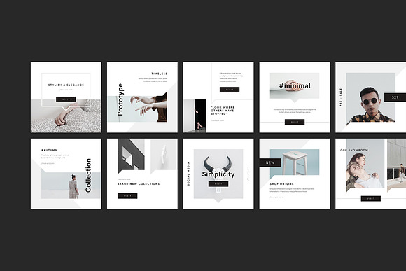 Minimal Canva Social Media Pack in Instagram Templates - product preview 4