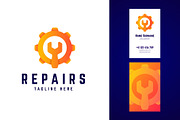 Repairs logo and business card