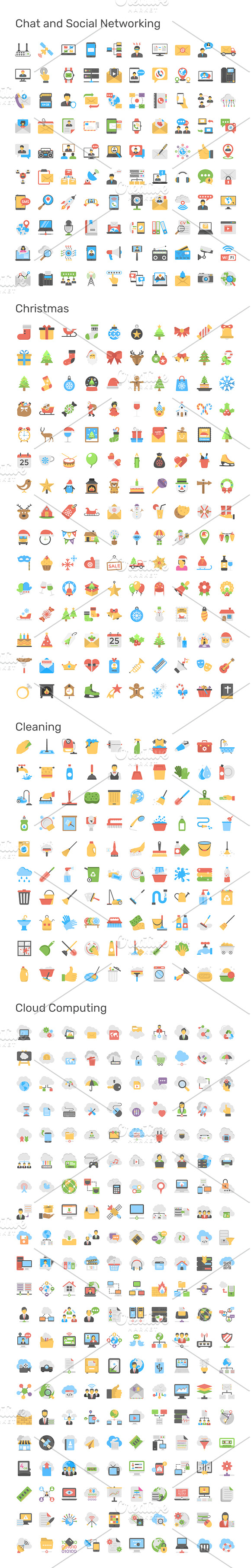 9690 Flat Icons Pack in Navigation Icons - product preview 3