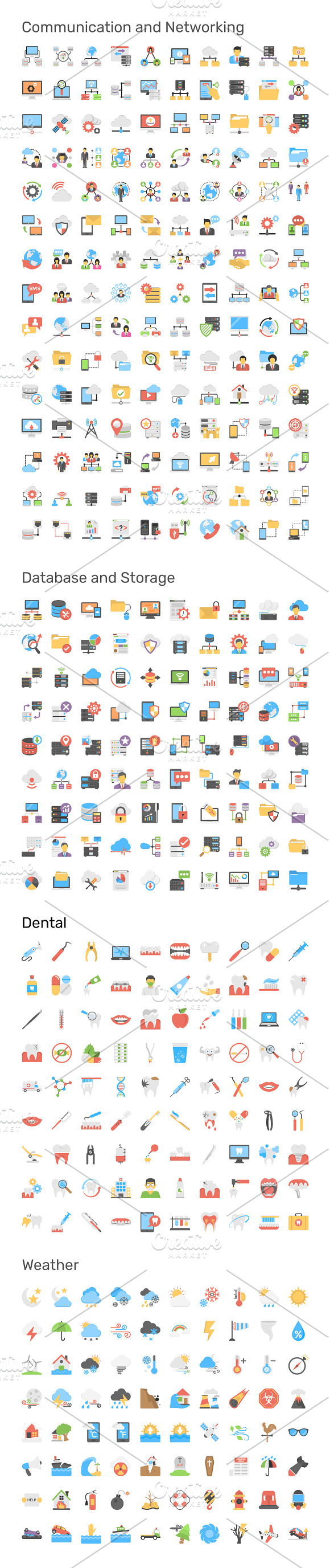 9690 Flat Icons Pack in Navigation Icons - product preview 4