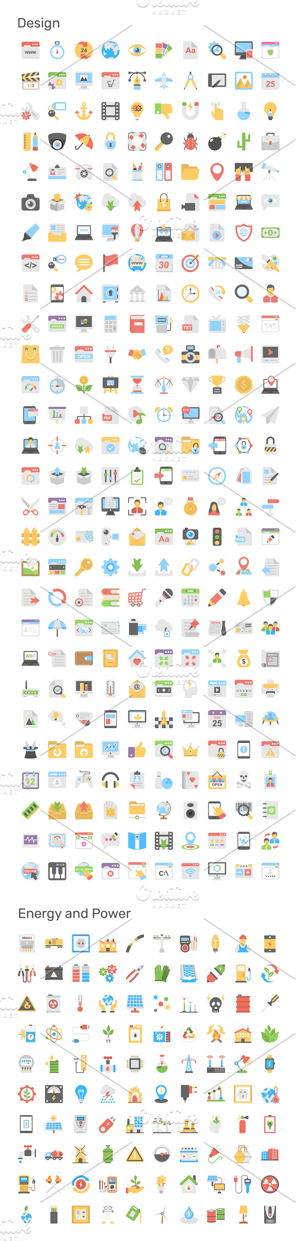 9690 Flat Icons Pack in Navigation Icons - product preview 5
