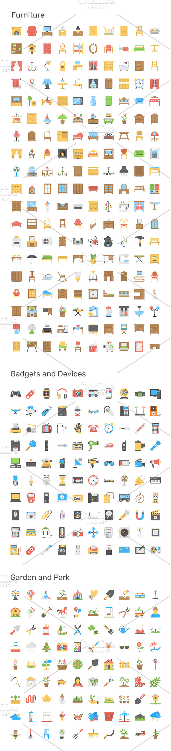 9690 Flat Icons Pack in Navigation Icons - product preview 9