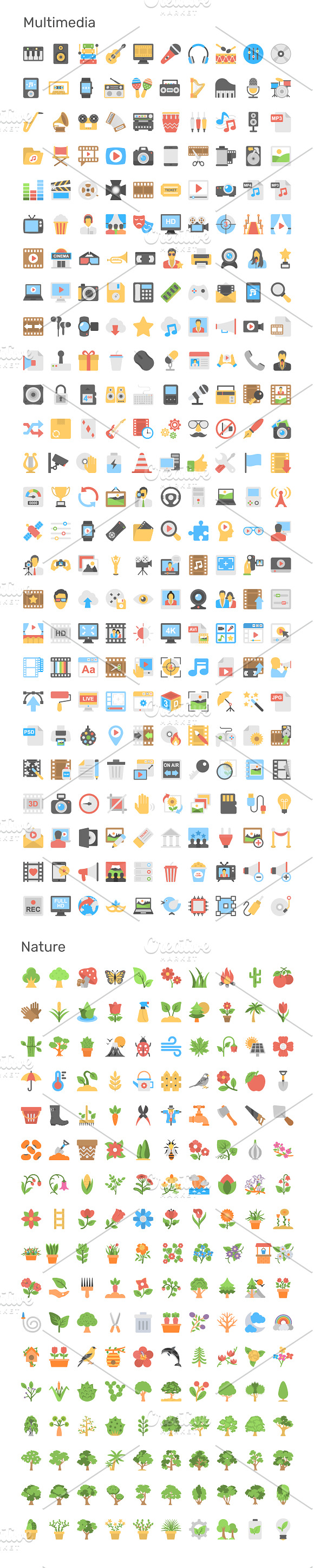 9690 Flat Icons Pack in Navigation Icons - product preview 15