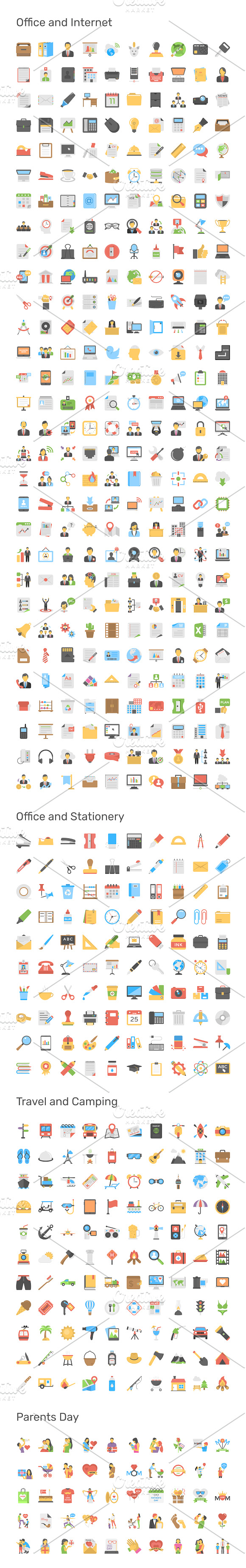 9690 Flat Icons Pack in Navigation Icons - product preview 16