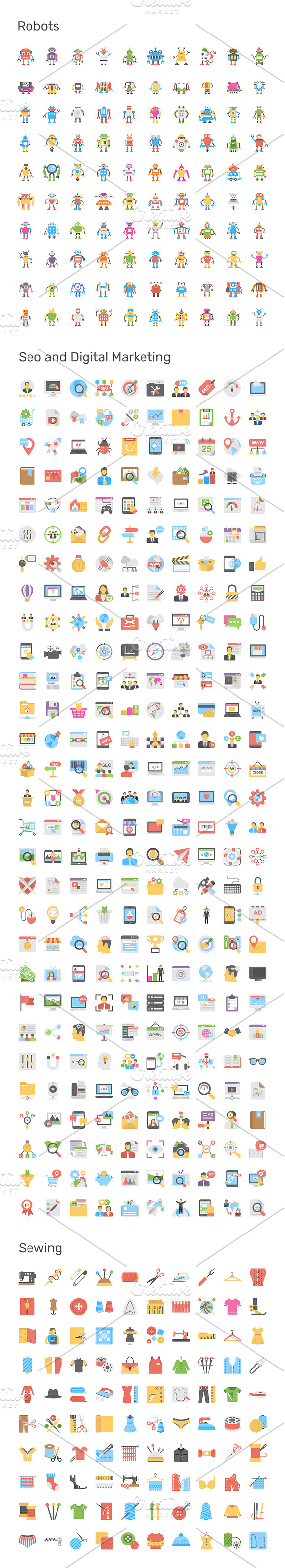 9690 Flat Icons Pack in Navigation Icons - product preview 18