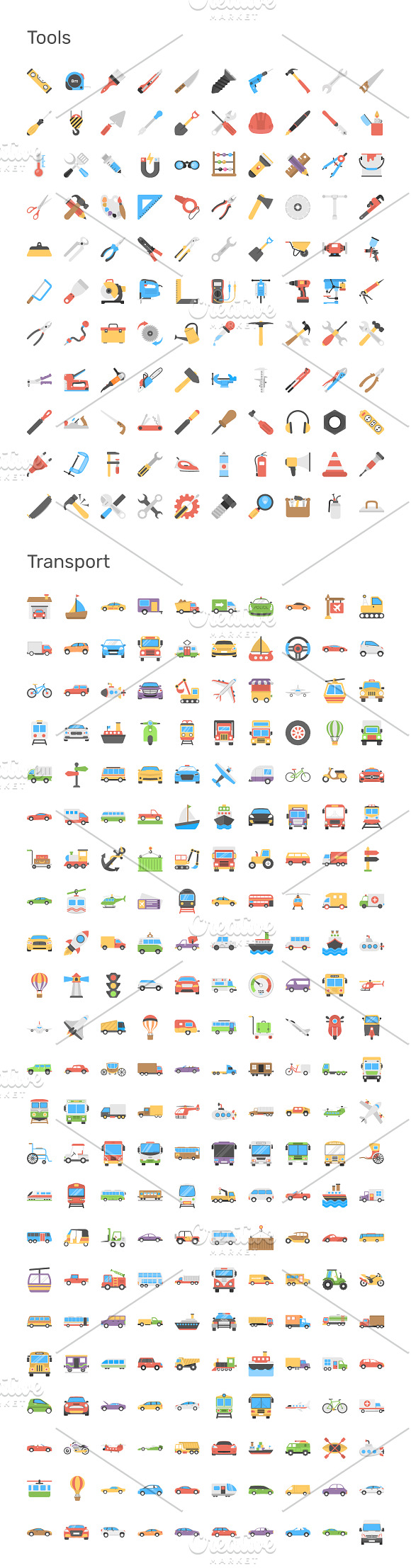 9690 Flat Icons Pack in Navigation Icons - product preview 20