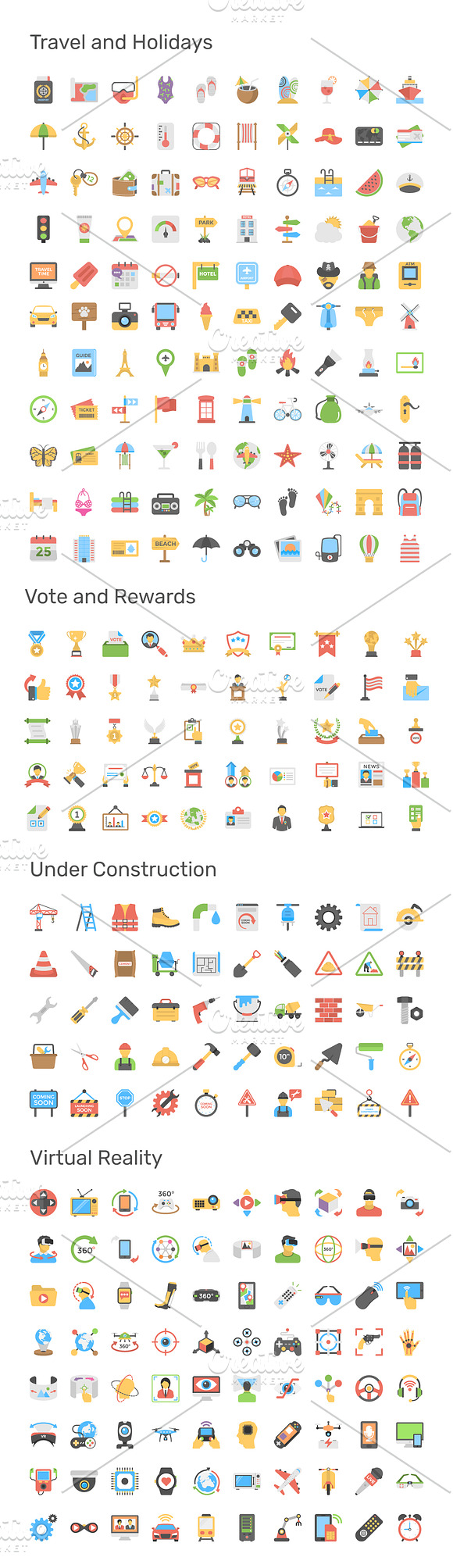 9690 Flat Icons Pack in Navigation Icons - product preview 21