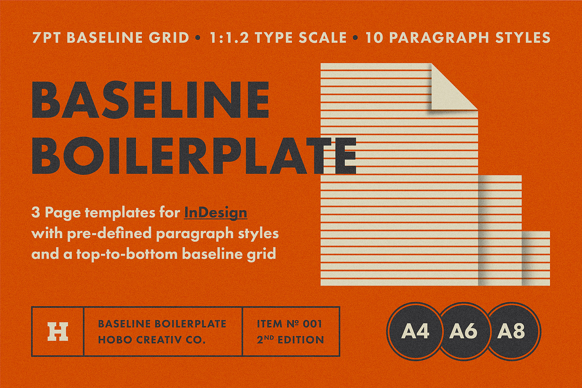 Baseline Boilerplate A4 in Magazine Templates - product preview 8