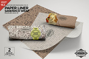 Wrap or Burrito Paper Liner Mockup