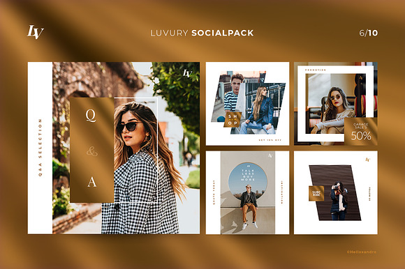 Luvury - Social Media Pack in Instagram Templates - product preview 3