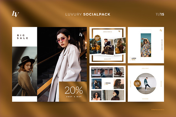 Luvury - Social Media Pack in Instagram Templates - product preview 4