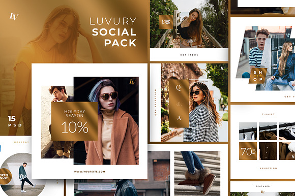 Luvury - Social Media Pack in Instagram Templates - product preview 5