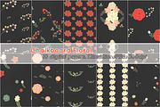 Chalkboard Floral Digital Paper