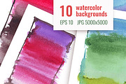 10 watercolor backgrounds