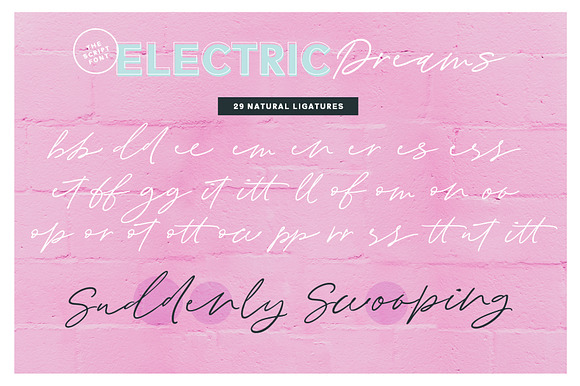 Electric Dreams Font Duo in Outline Fonts - product preview 19
