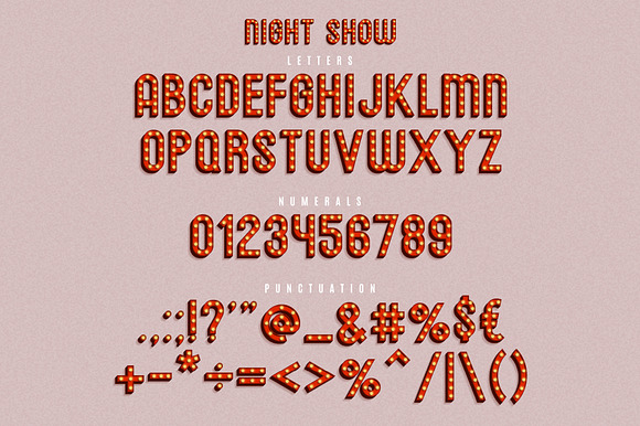 Night Show SVG Font in Display Fonts - product preview 1