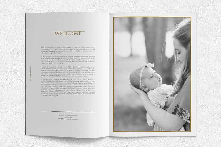 Newborn Photography Magazine in Magazine Templates - product preview 8