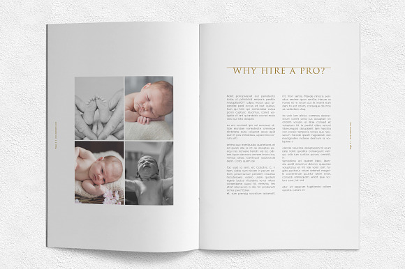 Newborn Photography Magazine in Magazine Templates - product preview 1