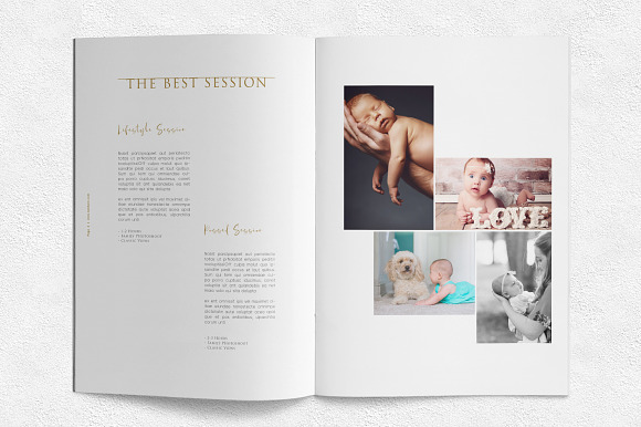 Newborn Photography Magazine in Magazine Templates - product preview 2