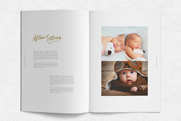 Newborn Photography Magazine in Magazine Templates - product preview 5