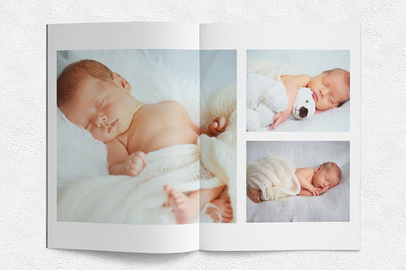 Newborn Photography Magazine in Magazine Templates - product preview 6