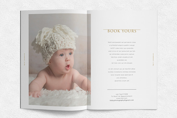 Newborn Photography Magazine in Magazine Templates - product preview 9