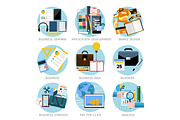 Set of Business Mini Concepts Icons