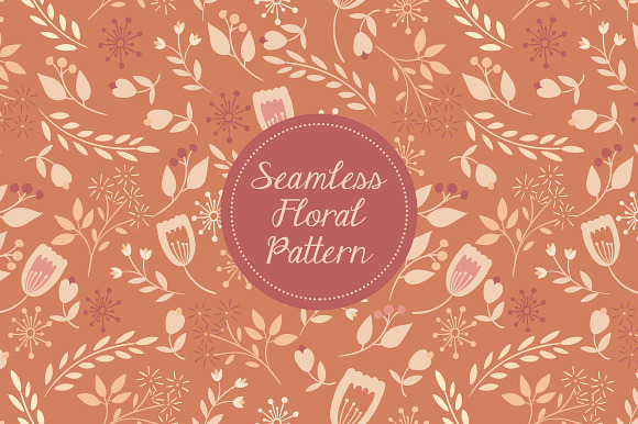 Seamless Floral Pattern in Patterns - product preview 1