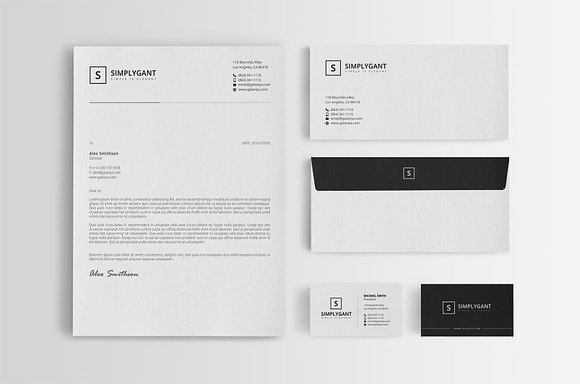 Simple Minimal Stationery Templates in Stationery Templates - product preview 1