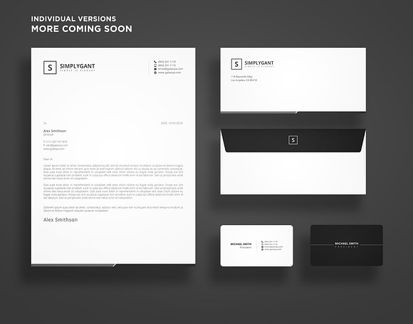 Simple Minimal Stationery Templates in Stationery Templates - product preview 4