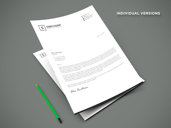 Simple Minimal Stationery Templates in Stationery Templates - product preview 12