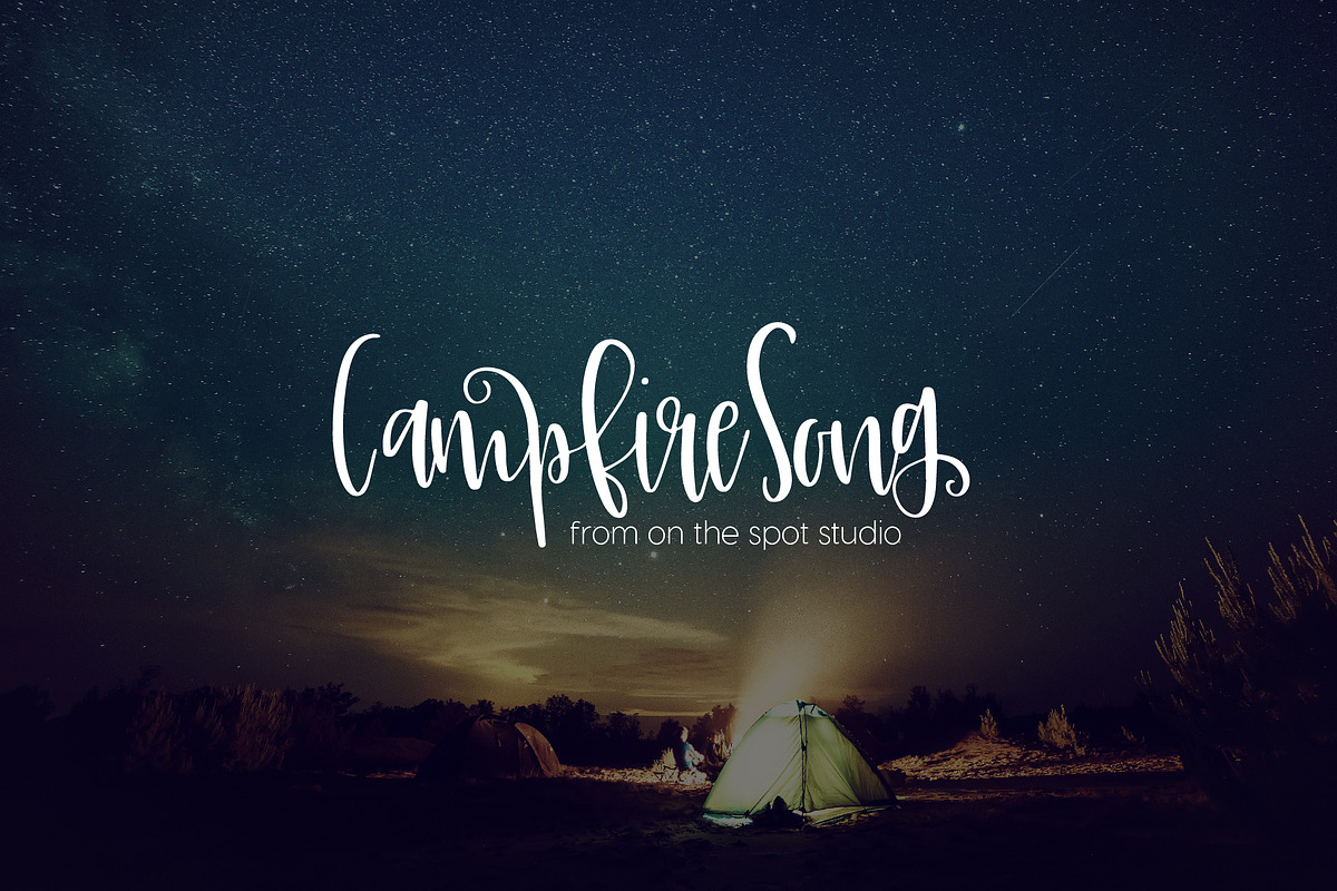 Campfire Song in Script Fonts - product preview 8