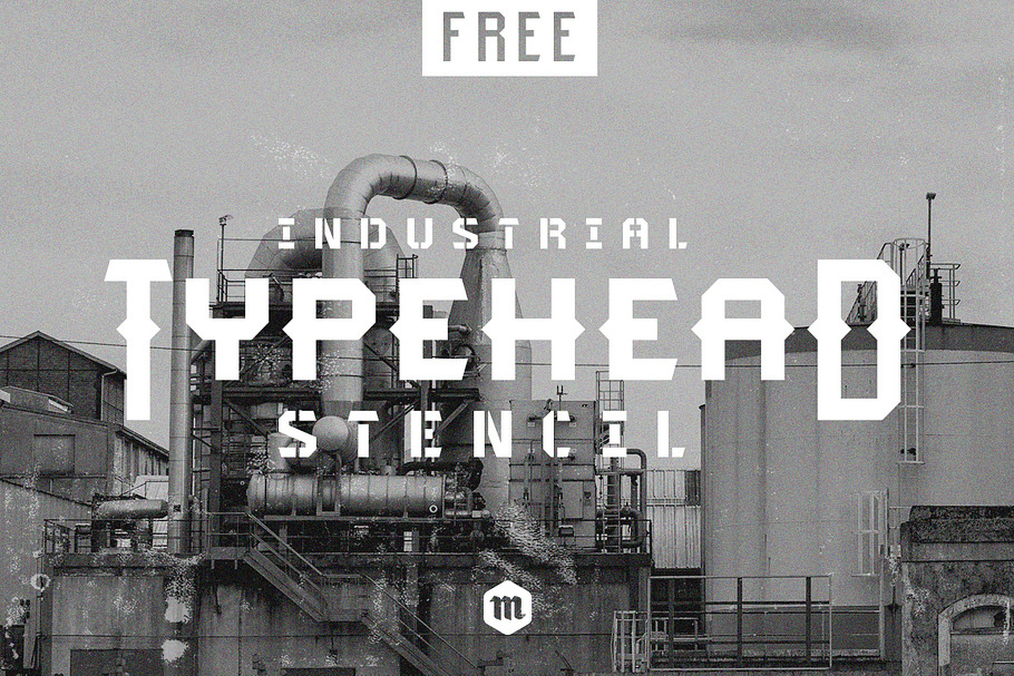 Typehead Industrial Stencil | Font in Display Fonts - product preview 8