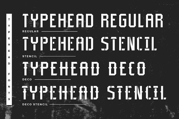 Typehead Industrial Stencil | Font in Display Fonts - product preview 1